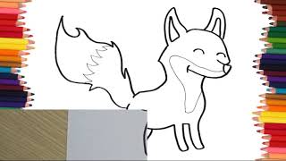 Como dibujar un zorro paso a paso | Dibujos faciles