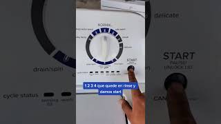 Cómo programar lavadora Amana digital  #lavadora