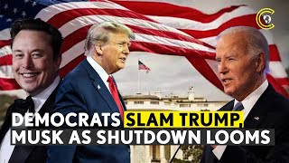 Democrats In Congress Blame Trump, Musk For Potential Government Shutdown | CLRCUT