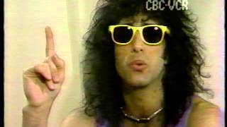 Paul Stanley of KISS on GOOD ROCKIN' TONITE 1985