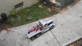 1/10 scale RC Kaelble truck test run