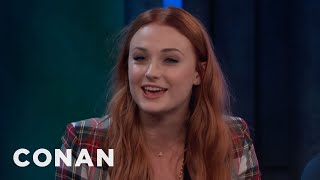 Sophie Turner: Maisie Williams Didn’t Recognize Bono | CONAN on TBS