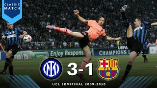 Inter Milan vs Barcelona 3-1 || UCL Semi Final 2009-2010