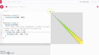 For Loops in p5.js