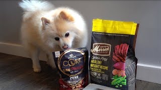 Pomeranian Dog Food Review/ Merrick Healthy Weight \u0026 Wellness CORE Bowl boosters [Sprint]