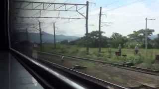 JR長崎本線　車窓　佐賀駅～肥前山口駅（783系内扇形特急みどり・ハウステンボス）120km/h運転！