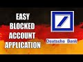 HOW TO OPEN ONLINE BLOCKED ACCOUNT PROCEDURE  GERMANY DEUTSCHE BANK |  STUDY IN GERMANY