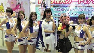 2016 TOKYO GAME SHOW【TGS】KONGZHONG Booth FUN CREW  Booth  cosplayers 2016 東京ゲームショウ ブース コスプレイヤー フィナーレ