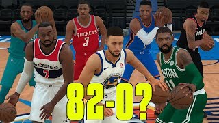 Can A Team Of Point Guards Go 82-0? NBA 2K18 Challenge!