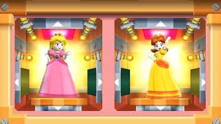 Mario Party 7 - 8 Player Ice Battle - Peach Daisy vs Mario Wario vs Yoshi Luigi (Master Cpu)