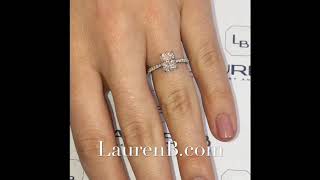 1.41 ct Radiant Cut Diamond Invisible Gallery Engagement Ring