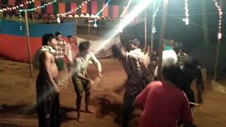 Potluru practices kolatam in ganesh festival