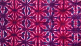 Tye Dye Shibori Asanoha Pattern ||  Make a Red and Blue Shibori Asanoha