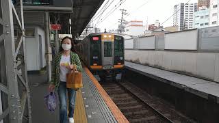 阪神9000系9201Fの快速急行奈良行き 鶴橋駅