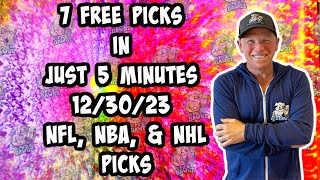 NFL, NBA, NHL Best Bets for Today Picks & Predictions Saturday 12/30/23 | 7 Picks in 5 Minutes