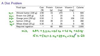 A Diet Model