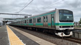 JR常磐線快速･成田線E231系0番台 マト106編成 成田行 小林駅発車