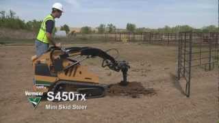 S450TX with Auger Mini Skid Steer | Vermeer Tree Care Equipment