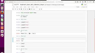 Implement Stack in Python using collections.deque