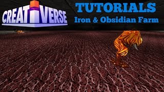 Creativerse Tutorials: Infinite Iron \u0026 Obsidian Farm!