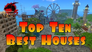 Top 10 BEST Houses! (2024 Edition) AdventureQuest 3D