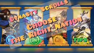 Dynasty Scrolls ~ Game Intro + Choose the RIGHT nation!! (w/subtitles