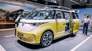 VW ID. BUZZ PRO 2024 CAMPER ELECTRIC REVIEW at Caravan Salon Düsseldorf 2023. The weekend option?