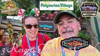 Christmas Disney World Resort Crawl! Polynesian, Grand Floridian, Fort Wilderness Hopping!