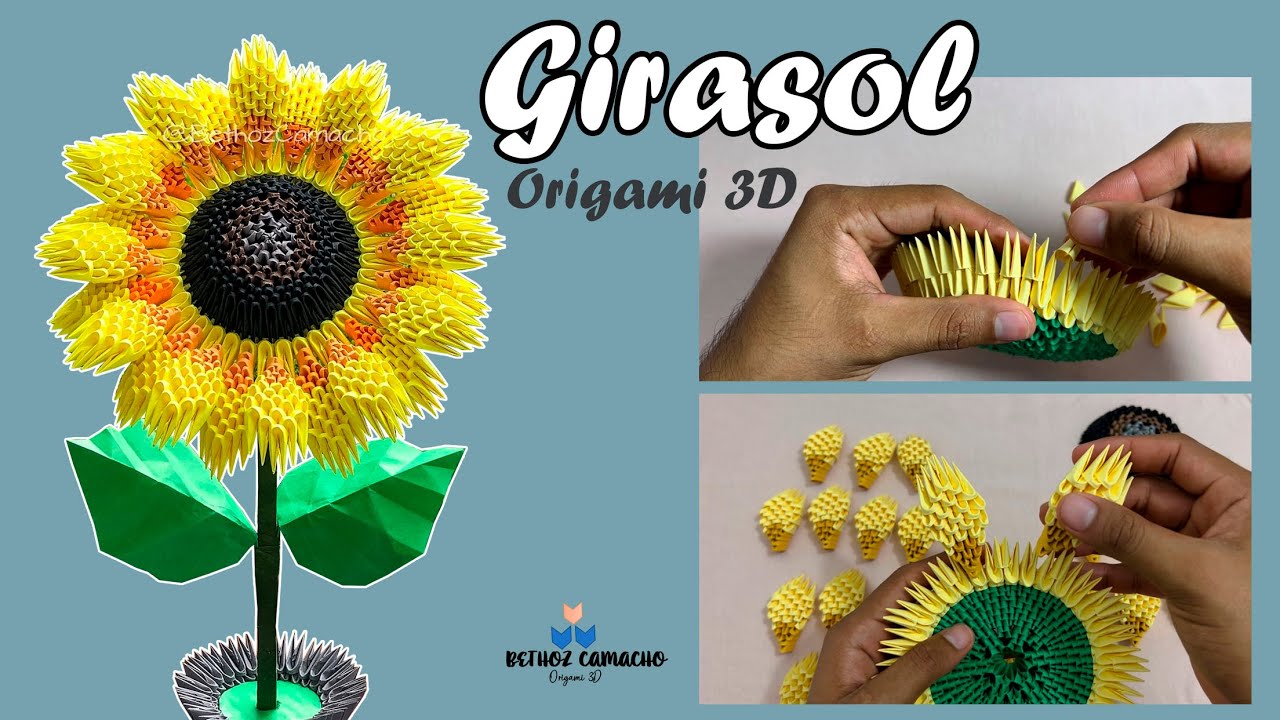 Girasol De Origami Paso A Paso 11 Origami Ideas In 2025 Paper Crafts