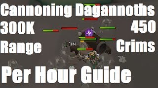 Cannoning Dagannoths Guide - 300K Range XP and 400+ Crimsons P/HR [Runescape 2014]