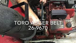 How to Replace Drive and Auger Belts on a Toro 524 Snow Blower