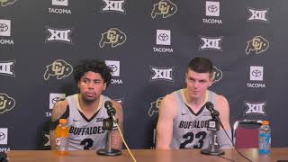 Julian Hammond III & Andrej Jakimovski on Colorado's 83-53 win over Cal State Fullerton