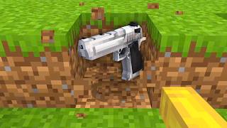 Minecraft but Drops are Guns