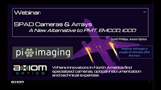 SPAD Cameras & Arrays: A new alternative to PMT, EMCCD, ICCD [Webinar]