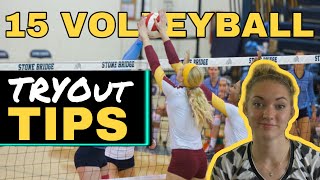 15 TIPS FOR VOLLEYBALL TRYOUTS - Advice from a D1 Athlete
