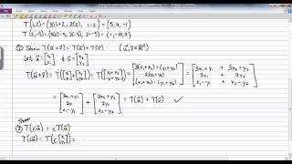 Unit 7 - Linear Transformations Part 2 (Examples)