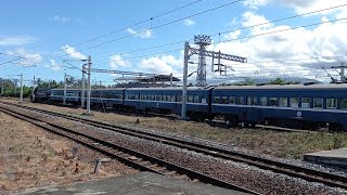 臺鐵5898次藍皮解憂號觀光列車駛離臺東車站 本務機R123 | R100型柴電機車 | 2022.8.6 | Taiwan Railway | 粘粘的鐵道攝影