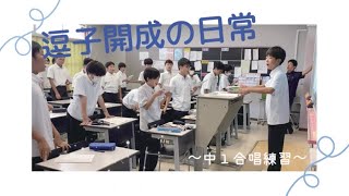 逗子開成の日常　～中１合唱練習～