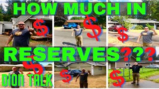 HOW MUCH SHOULD YOU KEEP IN RESERVES???    Today's Dion Talk