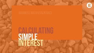 Calculating Simple Interest