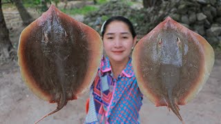 Yummy Amazing Stingray Cooking - Eating Stingray- Cooking With Sros