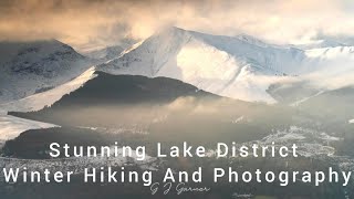 Winter Hiking And Landscape Photography In The Lake District - Skiddaw Full Winter Conditions.