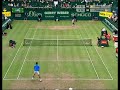 djokovic saves a match point with a dropshot