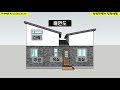 building a house well. building a good house. 2d floor plan drawing. 3d stereoscopic drawing example