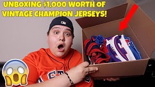 UNBOXING $1,000 WORTH OF VINTAGE CHAMPION JERSEYS!