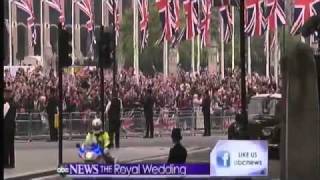 British Royal Wedding  2011 Kate Middleton Arrives at Westminster Abbey