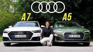 Audi A5 vs Audi A7 comparison REVIEW of the most beautiful Audi Sportbacks!