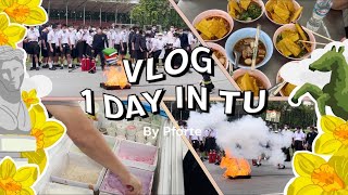 ˗ˏˋ 1 DAY VLOG IN TU ´ˎ˗  หนึ่งวันในโรงเรียนเตรียมอุดมศึกษา📚✨| pfortextu85