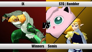 SBY Weekly #297 - IX (Sheik) Vs. Rambler (Jigglypuff/Zelda) - Melee Winners Semis