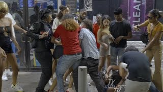 Chicks get into WIld fight at a Gas Station 9-20-2024 Austin TX